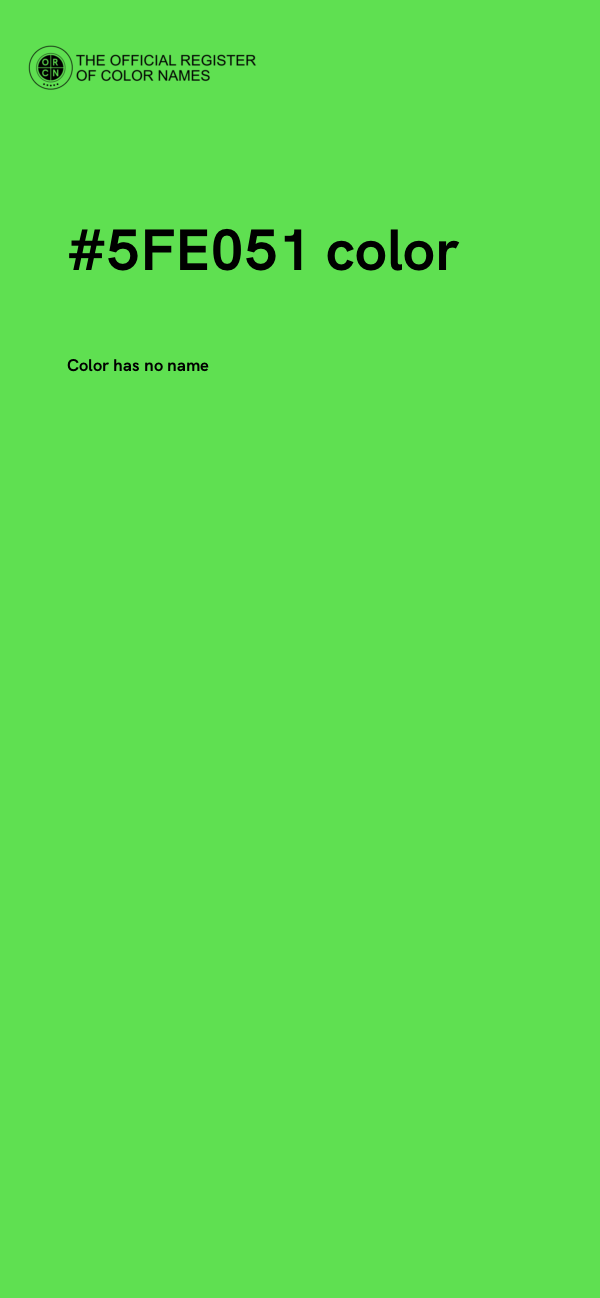 #5FE051 color image