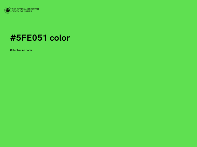 #5FE051 color image