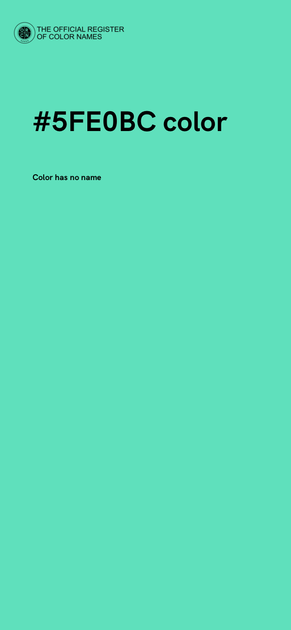 #5FE0BC color image