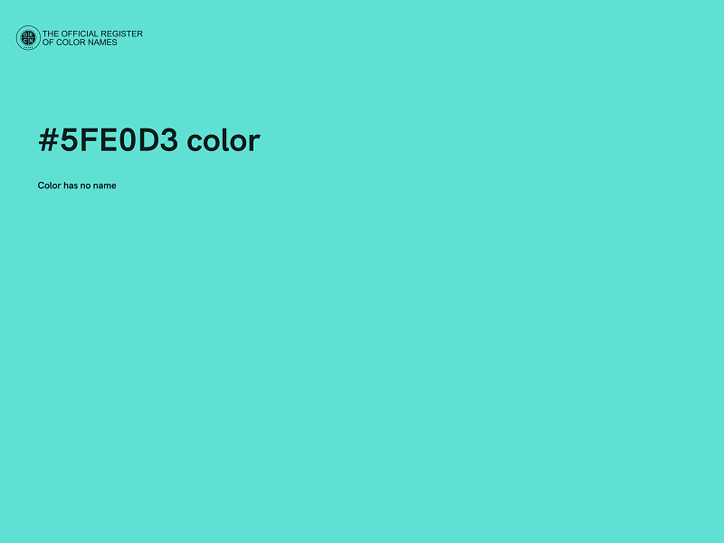 #5FE0D3 color image