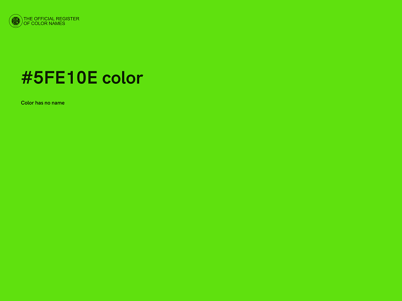 #5FE10E color image