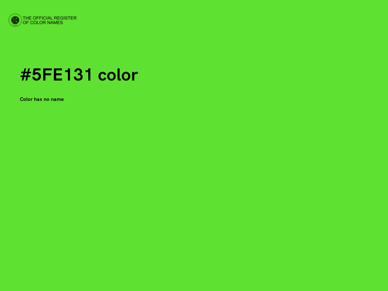 #5FE131 color image