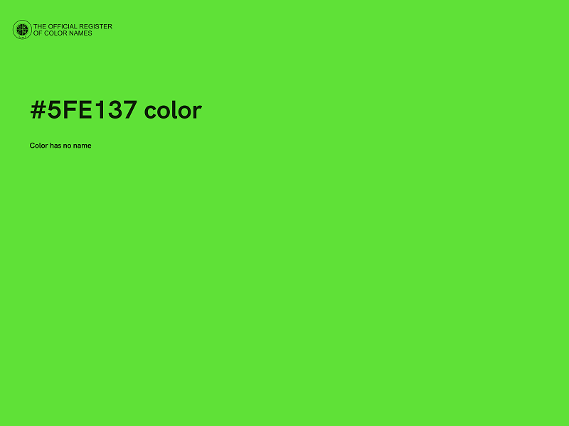 #5FE137 color image