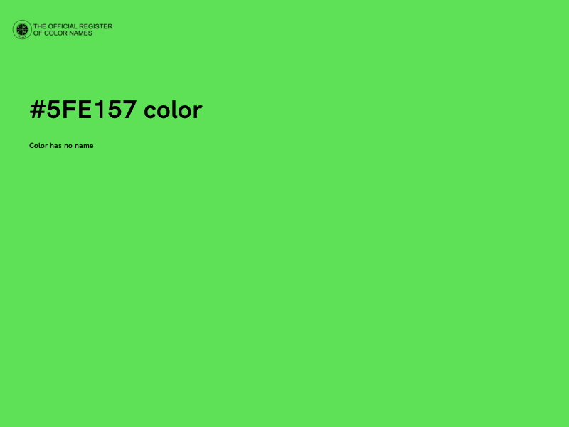 #5FE157 color image