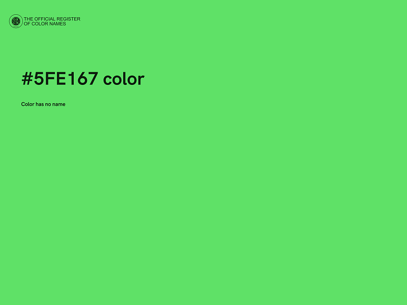 #5FE167 color image