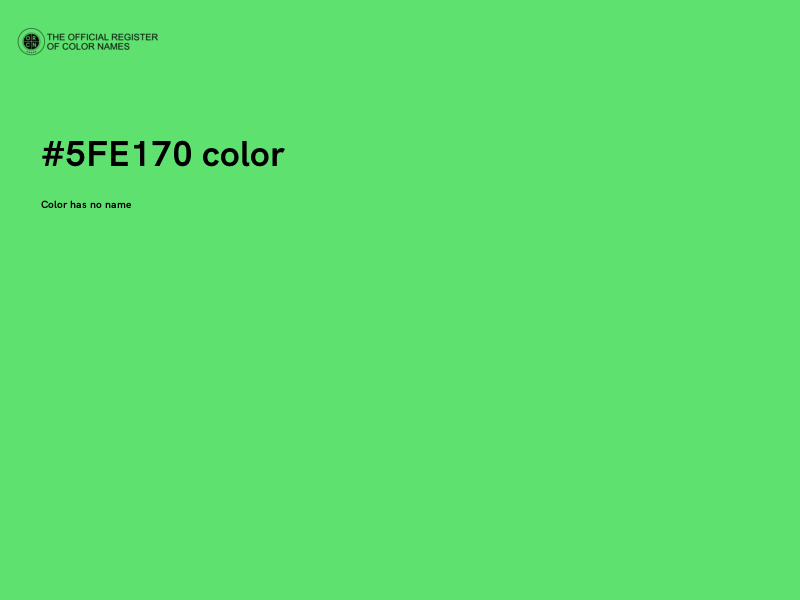 #5FE170 color image
