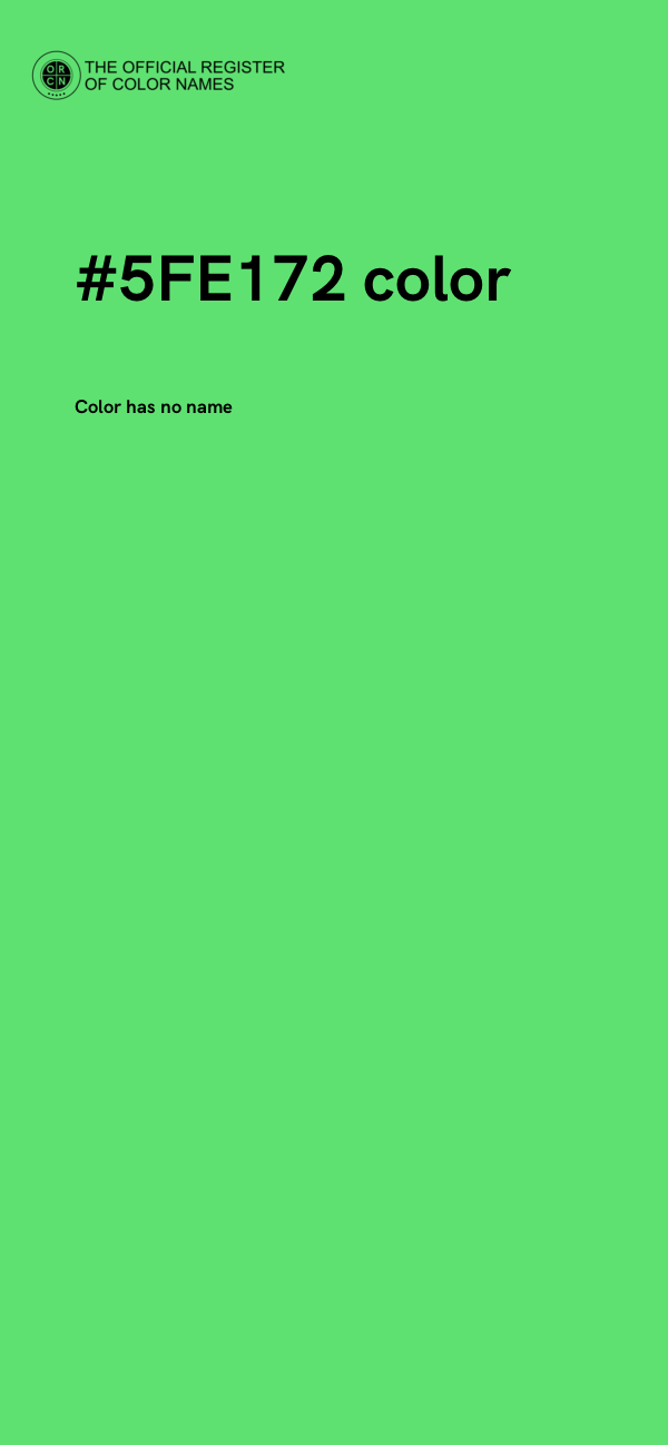 #5FE172 color image