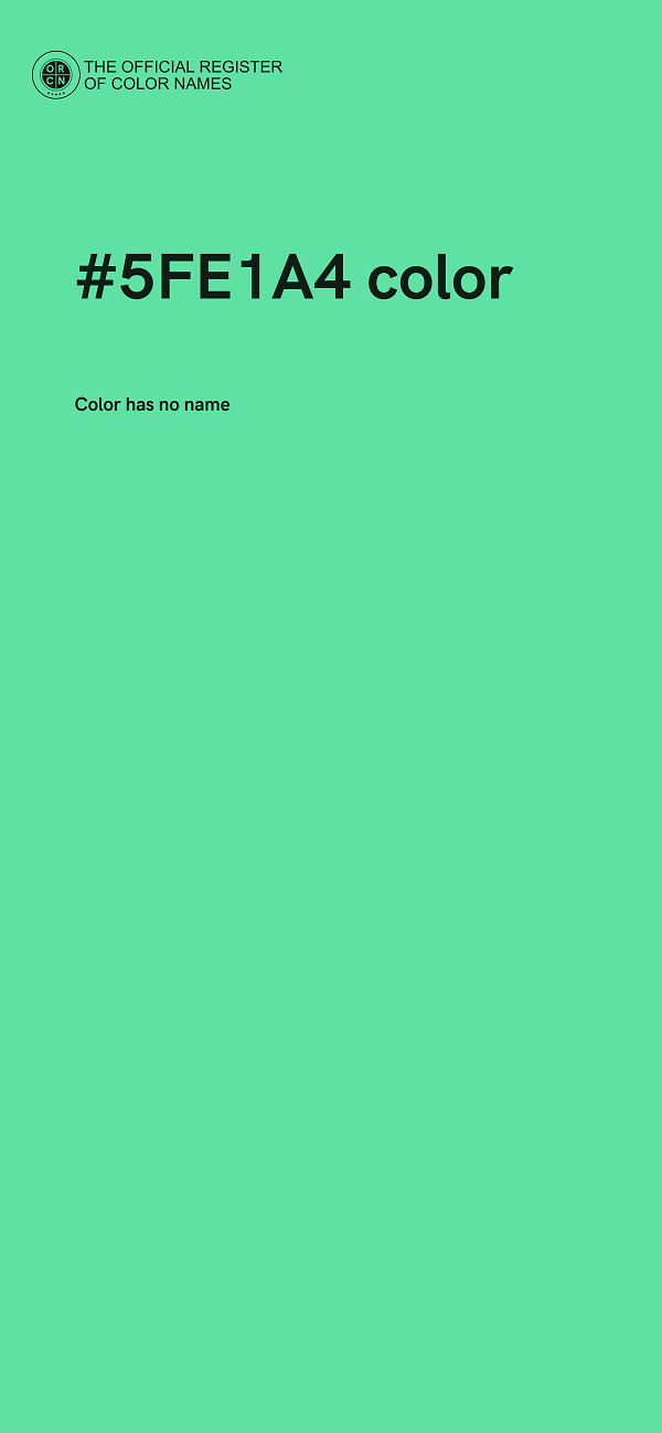 #5FE1A4 color image