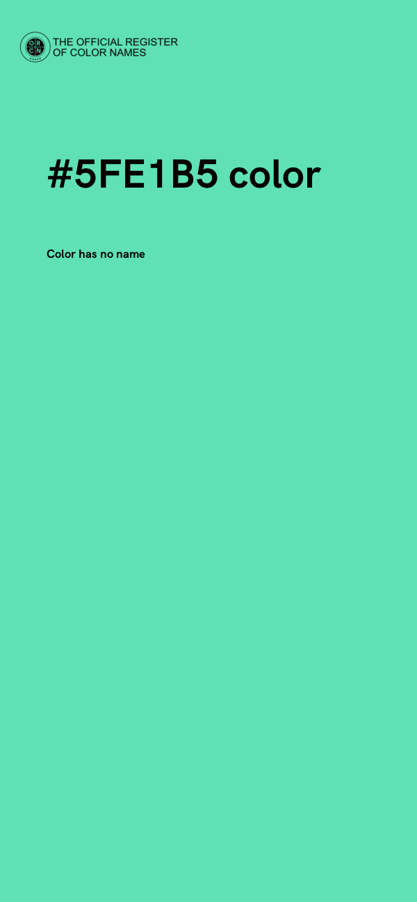 #5FE1B5 color image