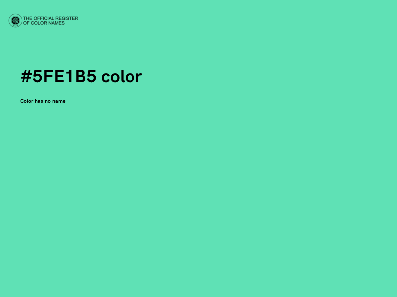 #5FE1B5 color image