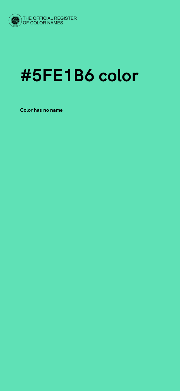 #5FE1B6 color image