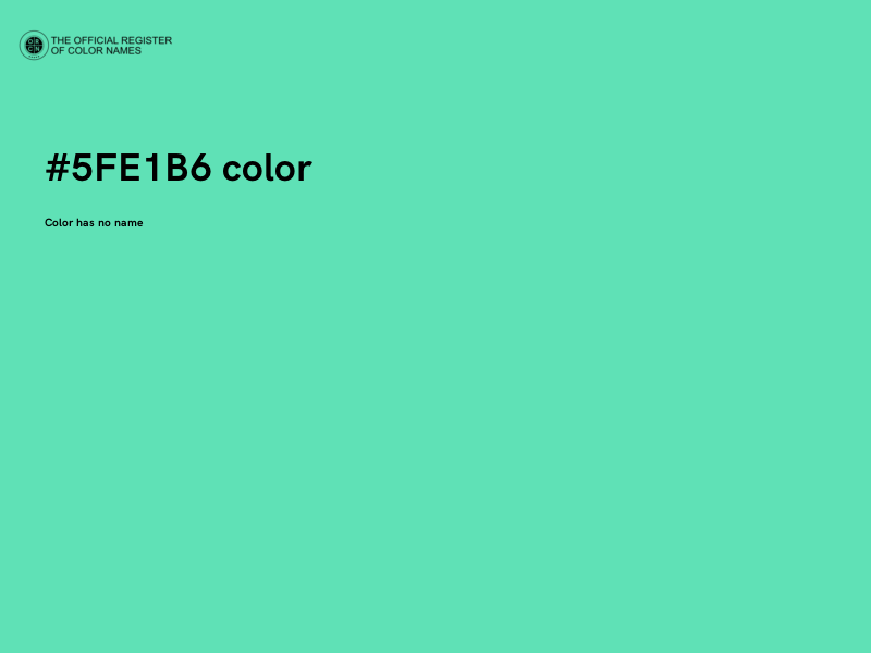 #5FE1B6 color image