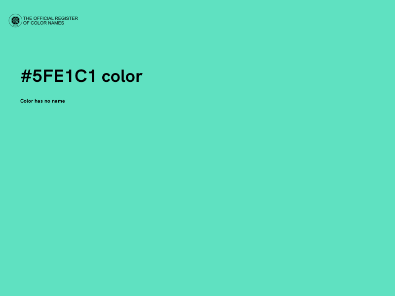 #5FE1C1 color image