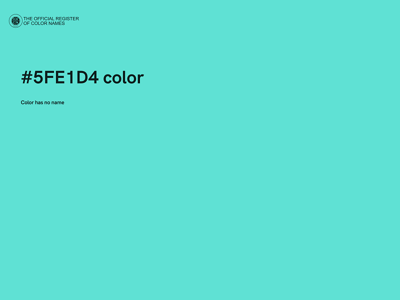 #5FE1D4 color image