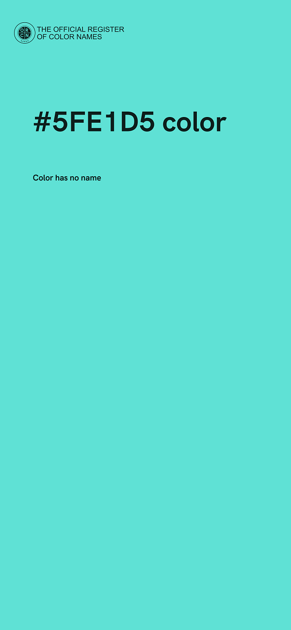 #5FE1D5 color image