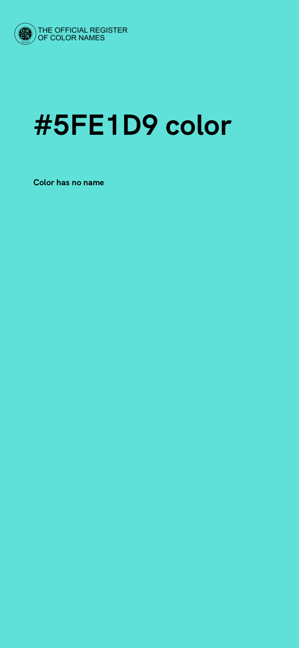 #5FE1D9 color image