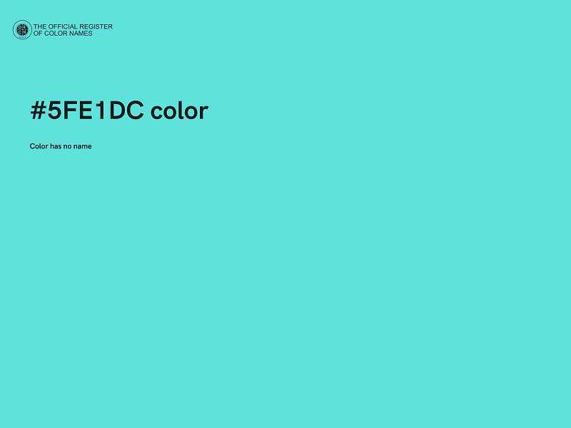 #5FE1DC color image