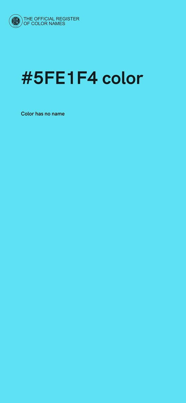 #5FE1F4 color image
