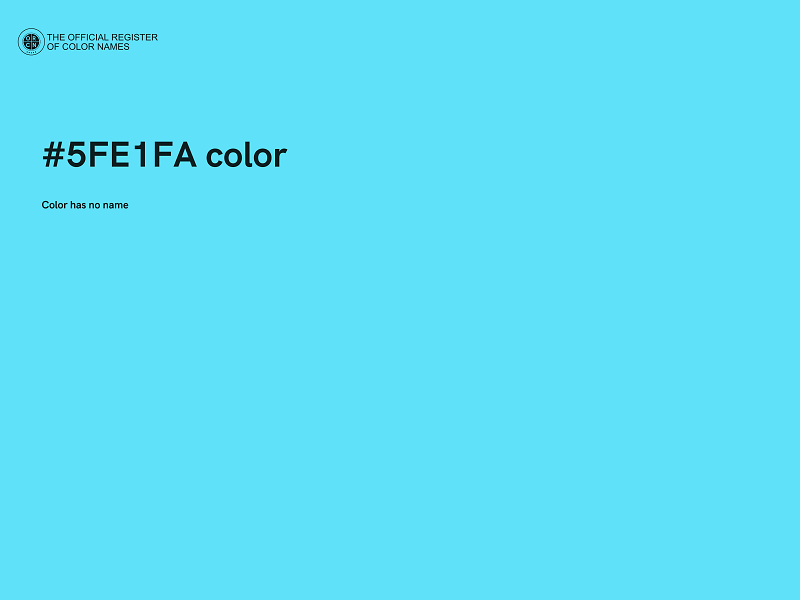 #5FE1FA color image