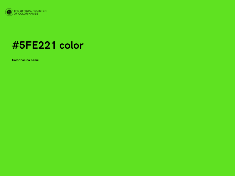 #5FE221 color image