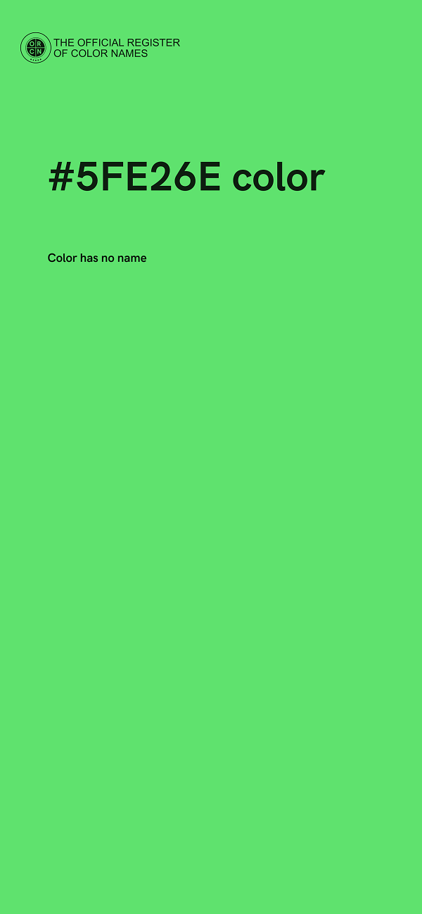 #5FE26E color image
