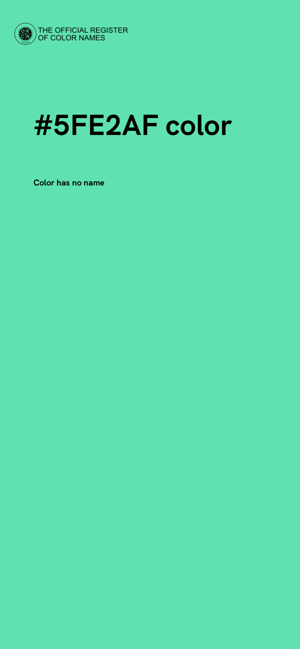 #5FE2AF color image