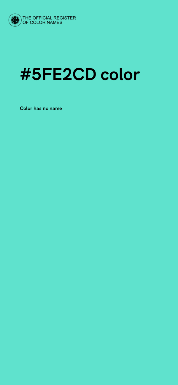 #5FE2CD color image