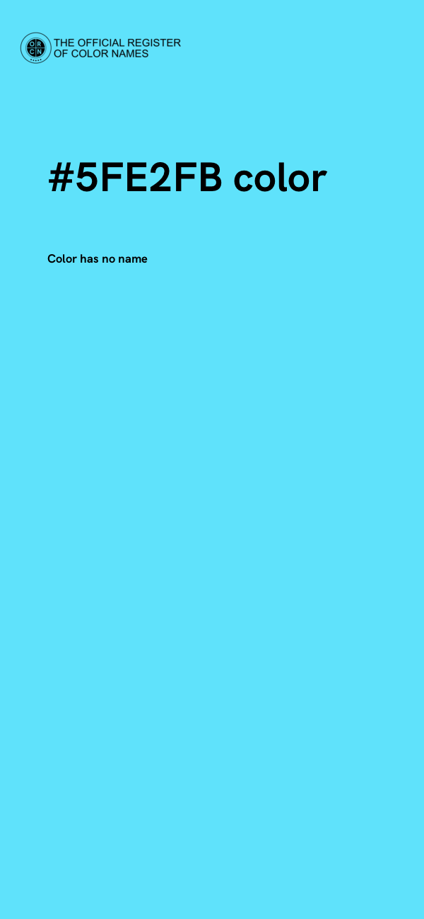 #5FE2FB color image