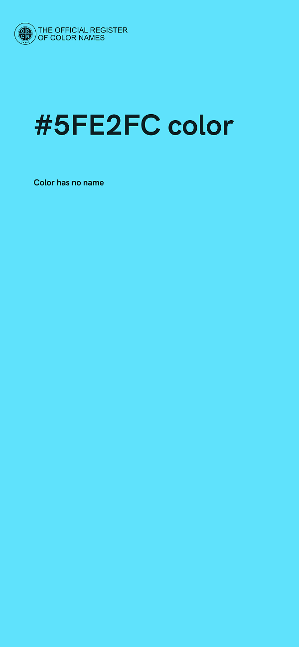 #5FE2FC color image