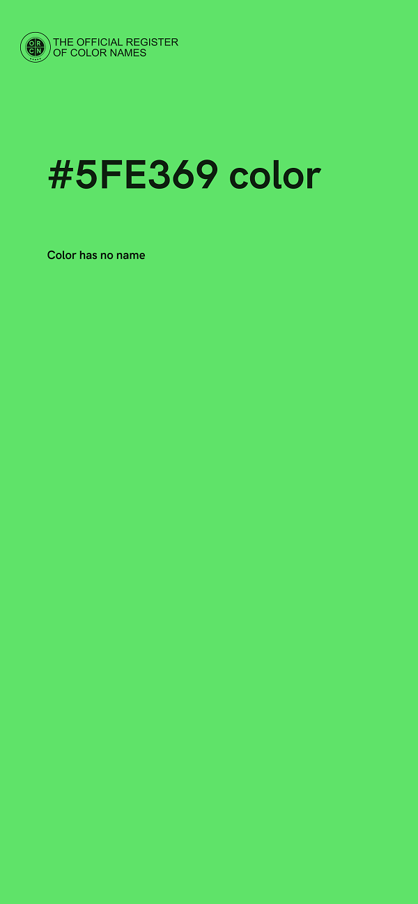 #5FE369 color image