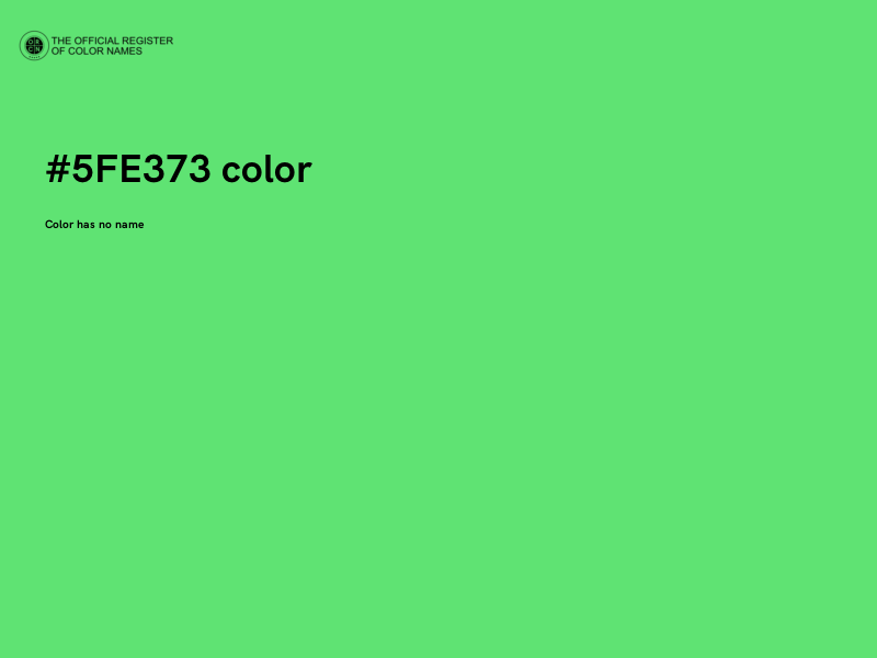#5FE373 color image
