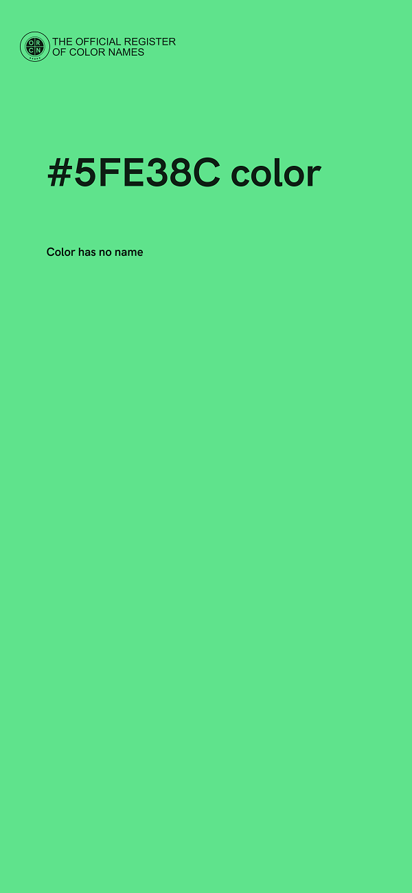 #5FE38C color image
