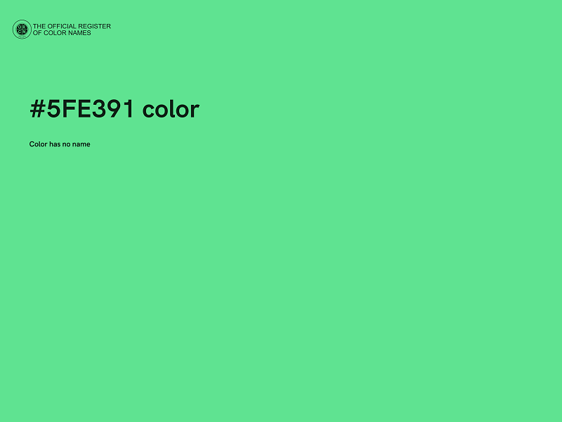 #5FE391 color image