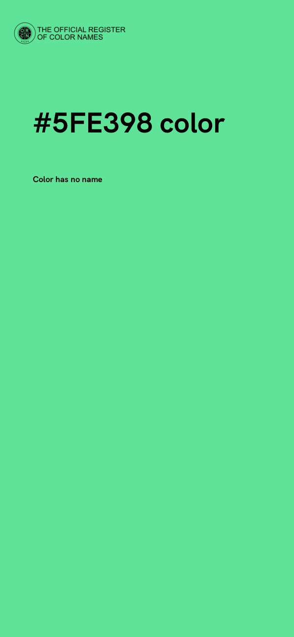 #5FE398 color image