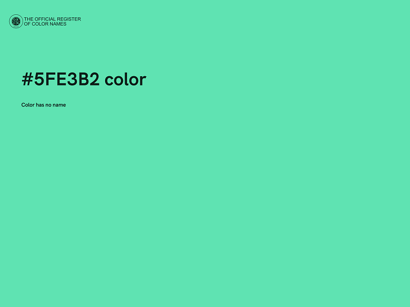 #5FE3B2 color image