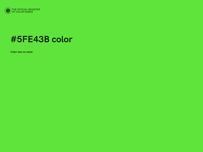 #5FE43B color image