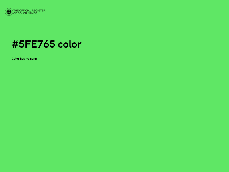 #5FE765 color image