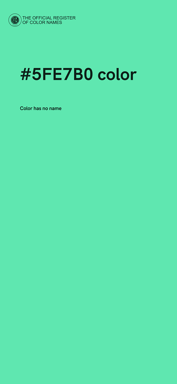 #5FE7B0 color image