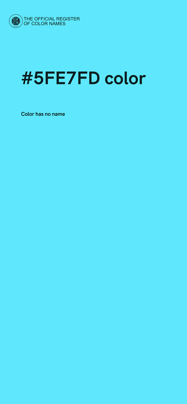 #5FE7FD color image