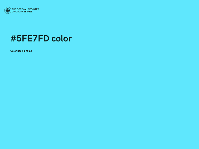 #5FE7FD color image