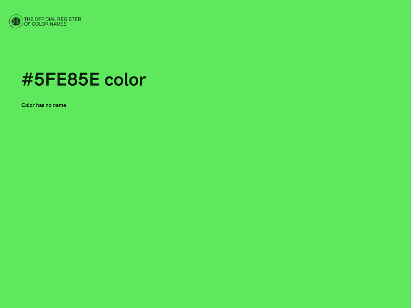 #5FE85E color image