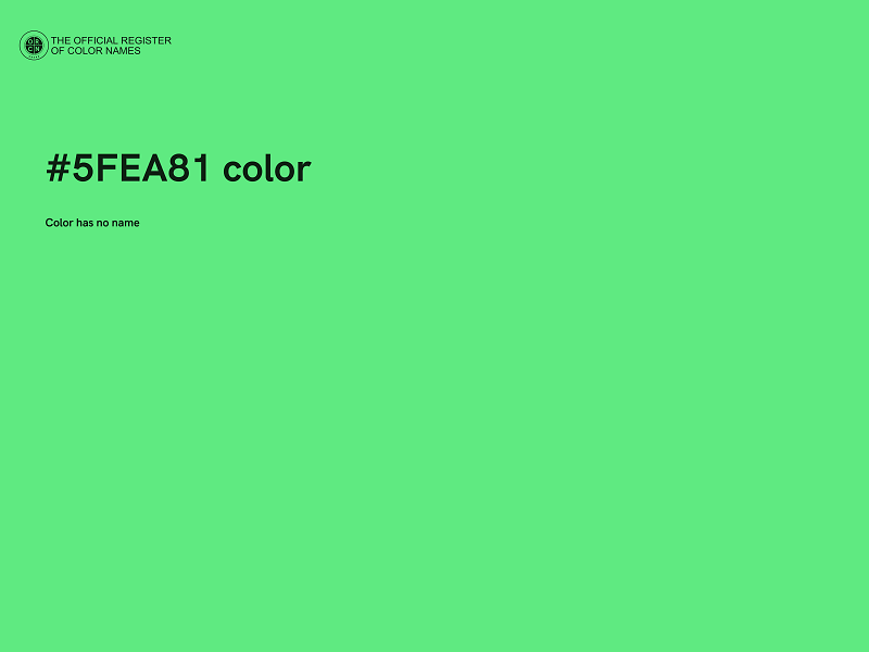 #5FEA81 color image