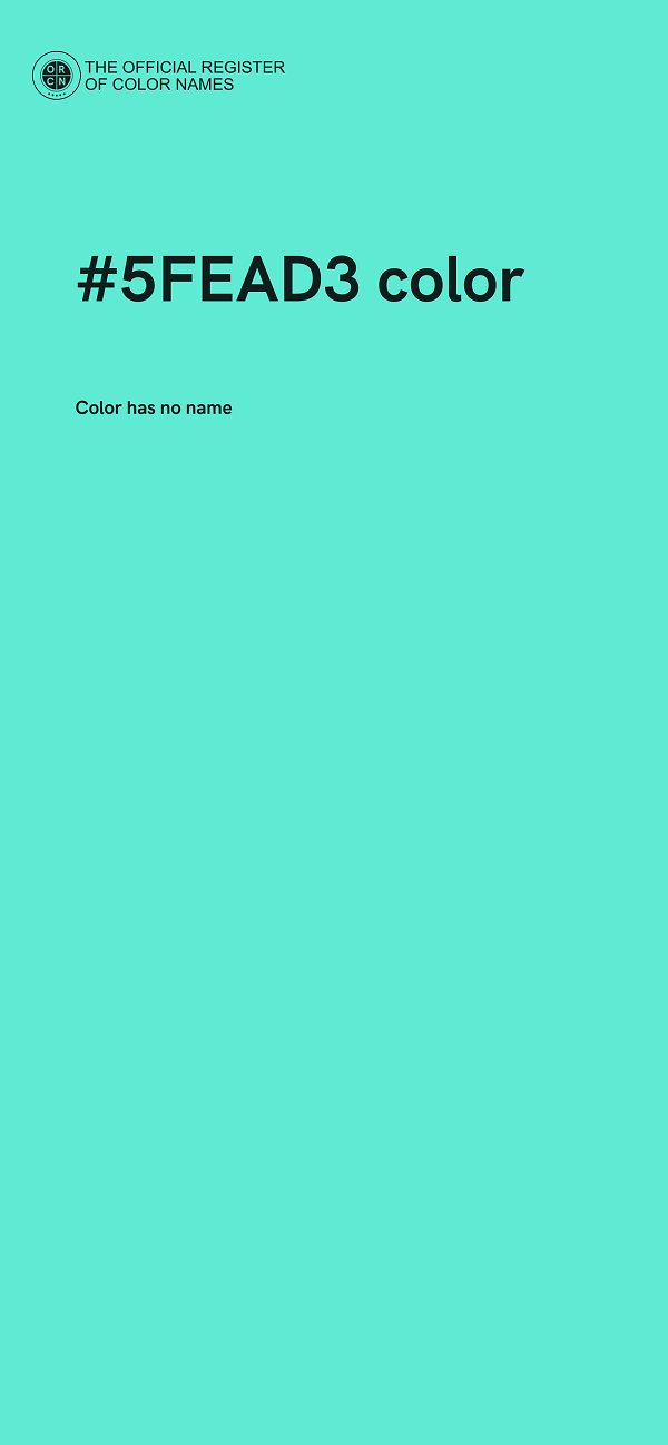 #5FEAD3 color image