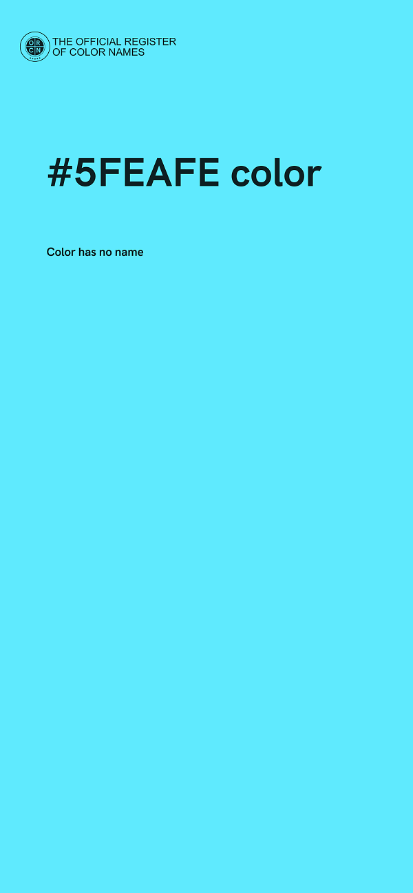 #5FEAFE color image