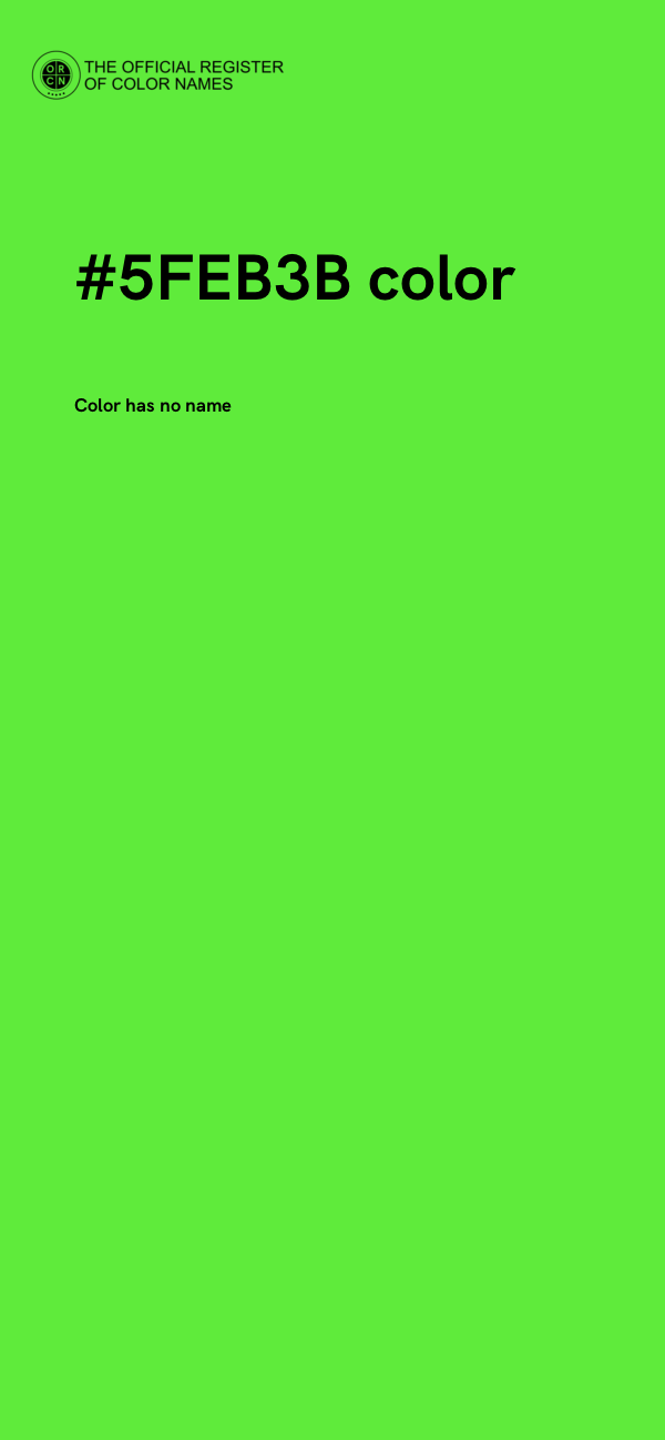 #5FEB3B color image