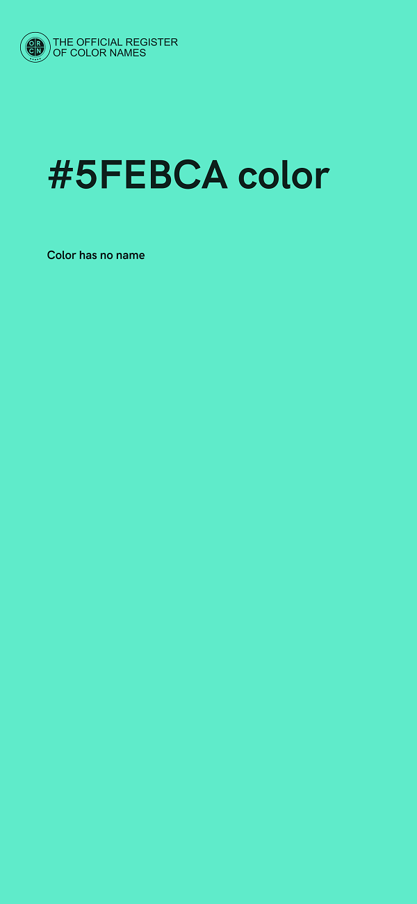 #5FEBCA color image