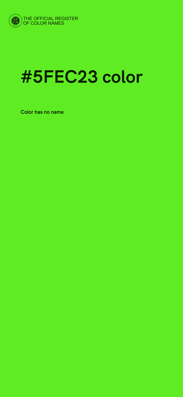 #5FEC23 color image