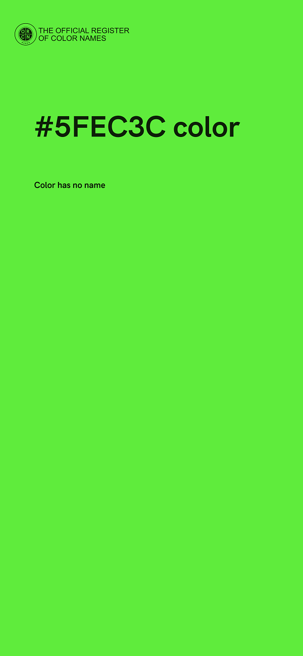 #5FEC3C color image