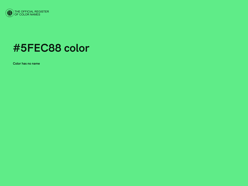 #5FEC88 color image