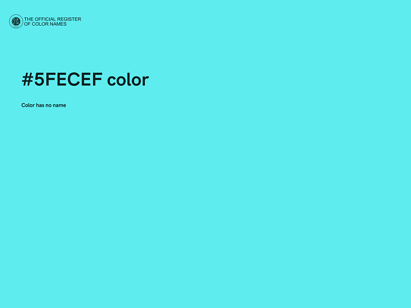 #5FECEF color image